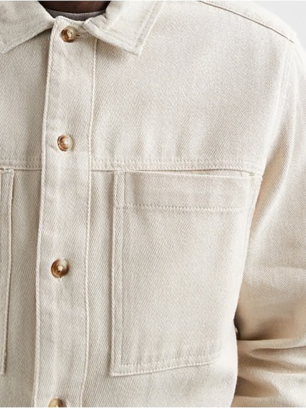 100% Cotton Heavyweight Twill Overshirt - Picture 4 of 10